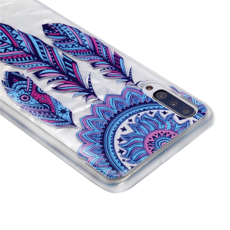 Embossed Pattern 3D Diamond Texture Soft TPU Back Case for Samsung Galaxy A50/A50s/A30s-4