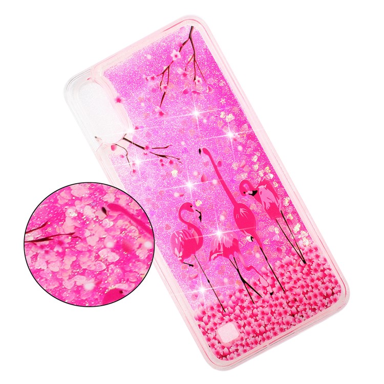 Motif De Reliefs Sques De Protection Arrière En TPU Pour Samsung Galaxy A10 / M10 - Flamant-6