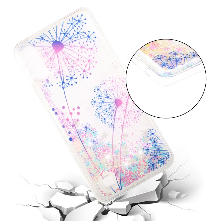 Embossment Pattern Quicksand TPU Back Phone Cover for Samsung Galaxy A10 / M10 - Dandelion-5