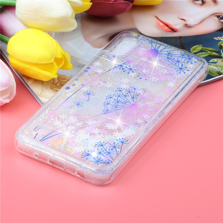 Embossment Pattern Quicksand TPU Back Phone Cover for Samsung Galaxy A10 / M10 - Dandelion-6