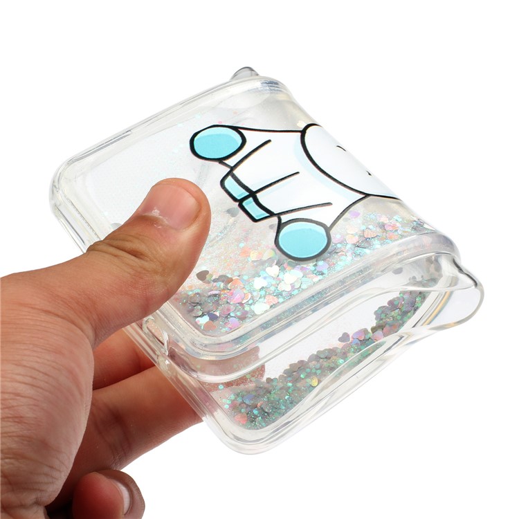 Embossment Pattern Quicksand TPU Back Phone Cover for Samsung Galaxy A10 / M10 - Cute Unicorn-4