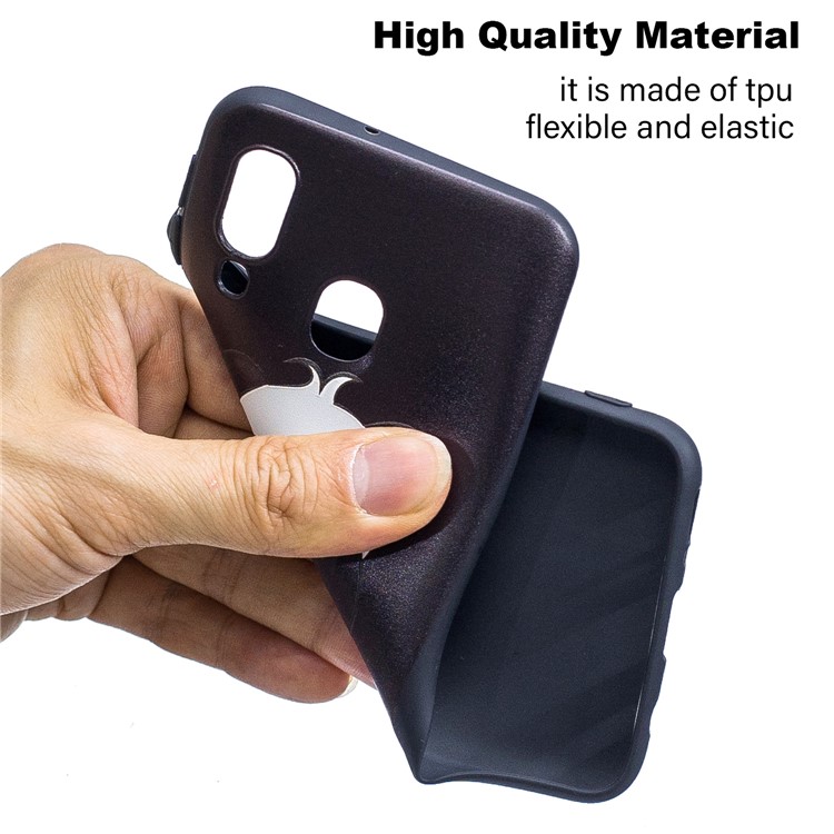Embossment Patterned TPU Case Accessory for Samsung Galaxy A40 - Cute Panda-5