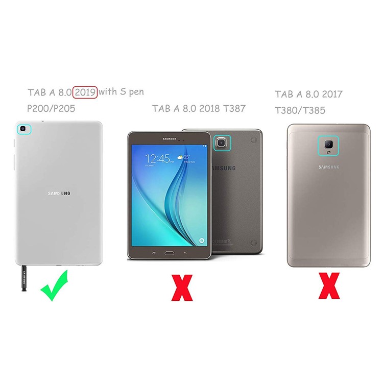 Matte Flex TPU Tablet Schutzhülle Für Samsung Galaxy Tab A 8 (2019) - Transparent-4