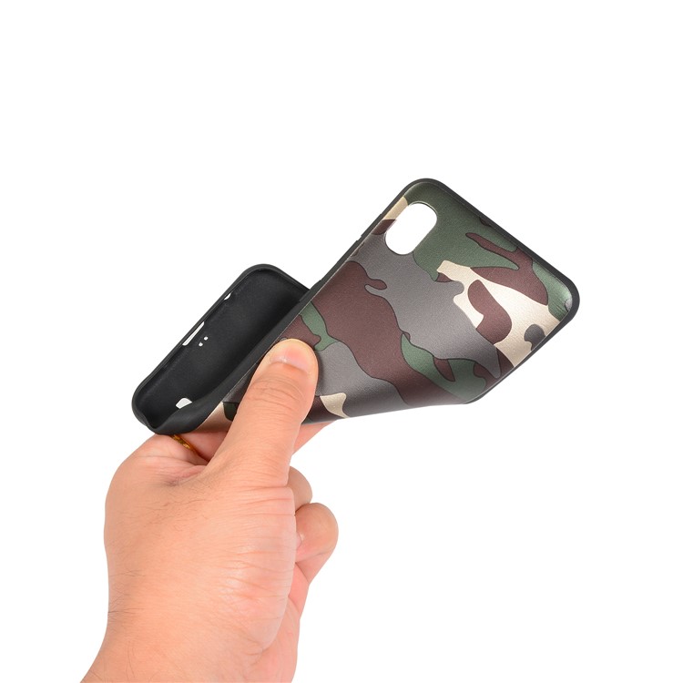 Camouflage Pattern TPU Soft Phone Cover for Samsung Galaxy A10 - Green-4