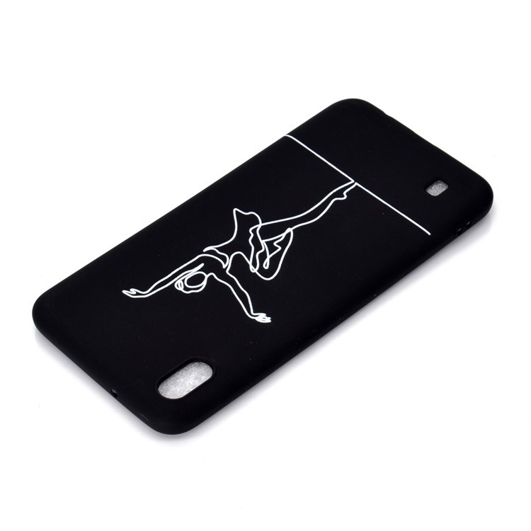 Matte Pattern Printing TPU Soft Mobile Cover for Samsung Galaxy A10 - Ballet Girl-4
