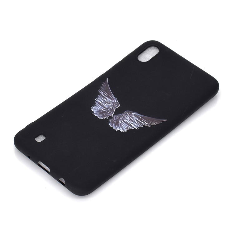 Matte Pattern Printing TPU Soft Mobile Cover for Samsung Galaxy A10 - Wings-3