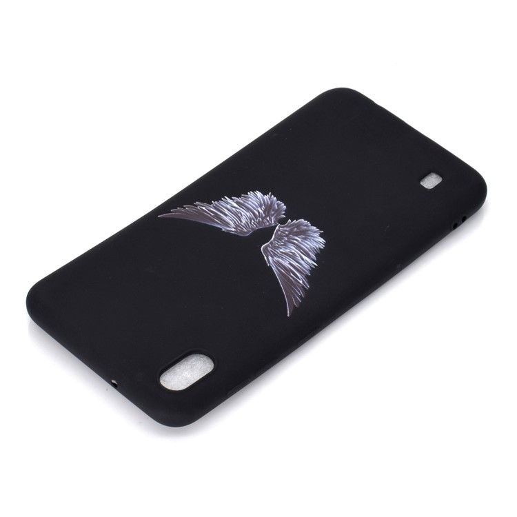 Matte Pattern Printing TPU Soft Mobile Cover for Samsung Galaxy A10 - Wings-4