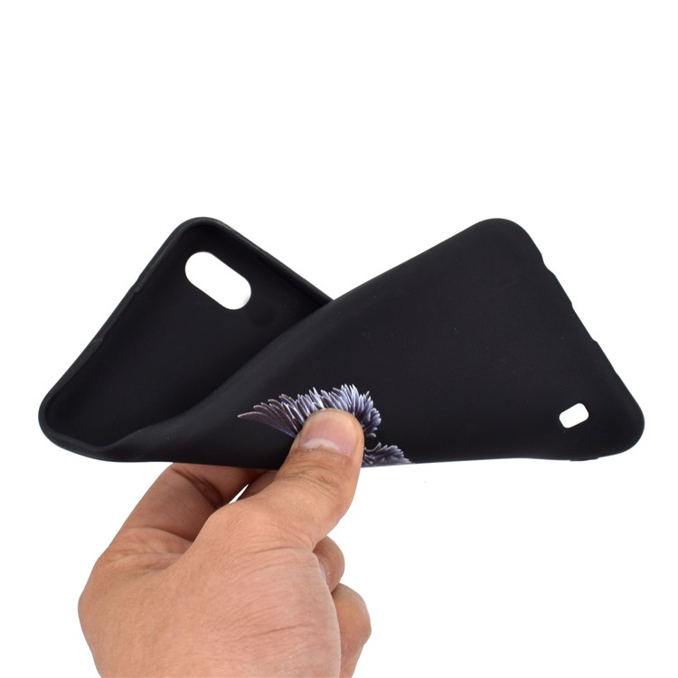 Matte Pattern Printing TPU Soft Mobile Cover for Samsung Galaxy A10 - Wings-5