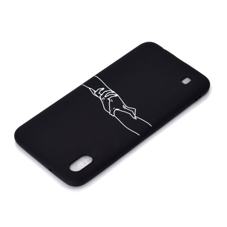 Matte Pattern Printing TPU Soft Mobile Cover for Samsung Galaxy A10 - Hands-4