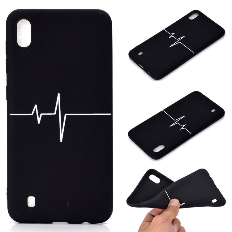 Tapa Mate De TPU De Impresión De Patrón Suave Para Samsung Galaxy A10 - ECG-1