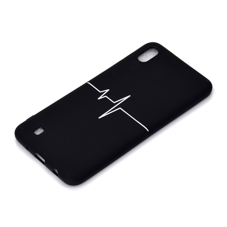 Tapa Mate De TPU De Impresión De Patrón Suave Para Samsung Galaxy A10 - ECG-3