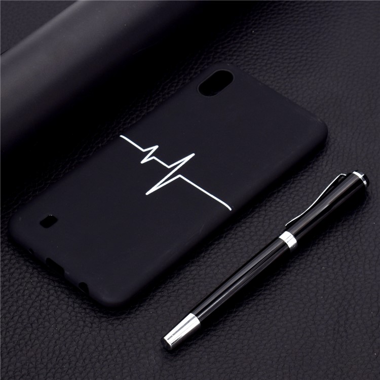 Tapa Mate De TPU De Impresión De Patrón Suave Para Samsung Galaxy A10 - ECG-6
