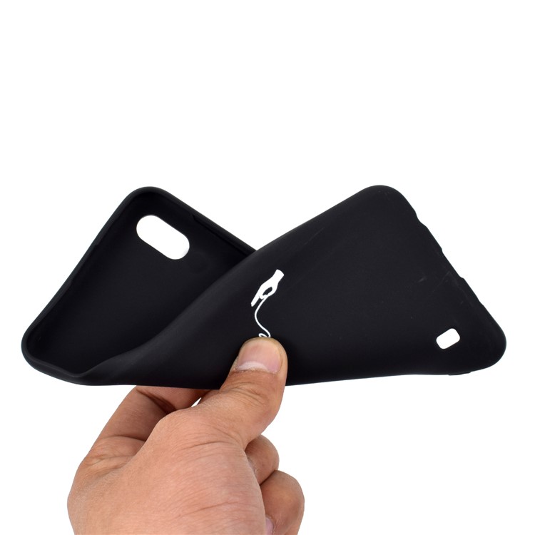 Matte Pattern Printing TPU Soft Mobile Cover for Samsung Galaxy A10 - Heart and Love-5