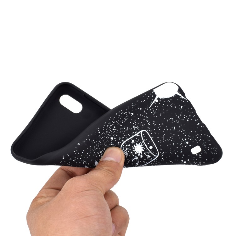 Matte Pattern Printing TPU Soft Mobile Cover for Samsung Galaxy A10 - Bottle-5