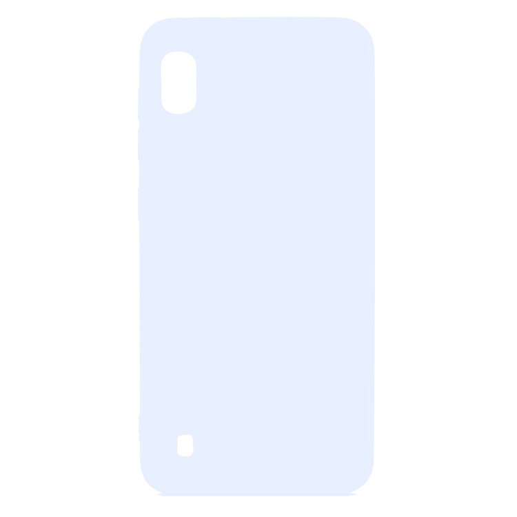 Custodia Per Telefono TPU Glassata Morbida Per Samsung Galaxy A10 - Bianca-3