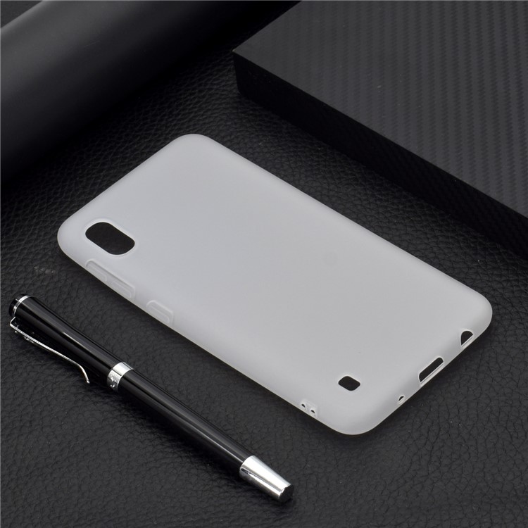 Soft Frosted TPU Phone Case for Samsung Galaxy A10 - White-7