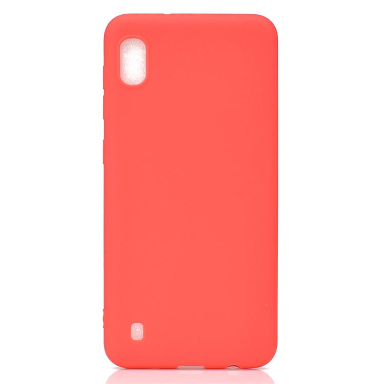Soft Frosted TPU Phone Case for Samsung Galaxy A10 - Red-2