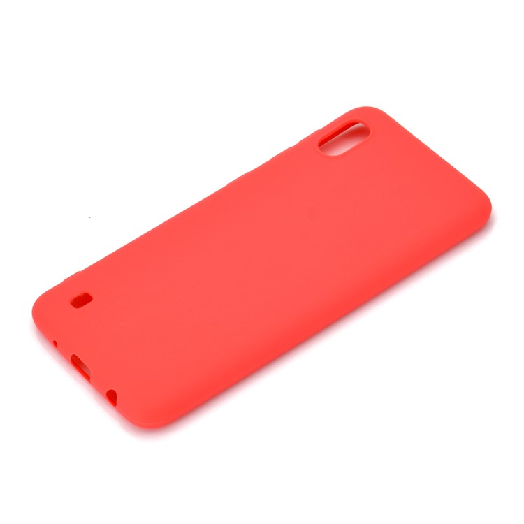 Soft Frosted TPU Phone Case for Samsung Galaxy A10 - Red-3