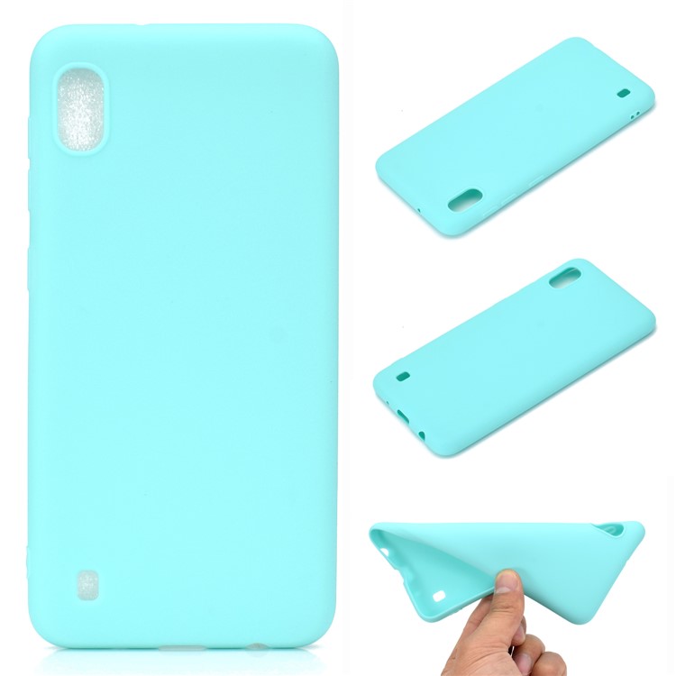 Soft Frosted TPU Phone Case for Samsung Galaxy A10 - Baby Blue-1