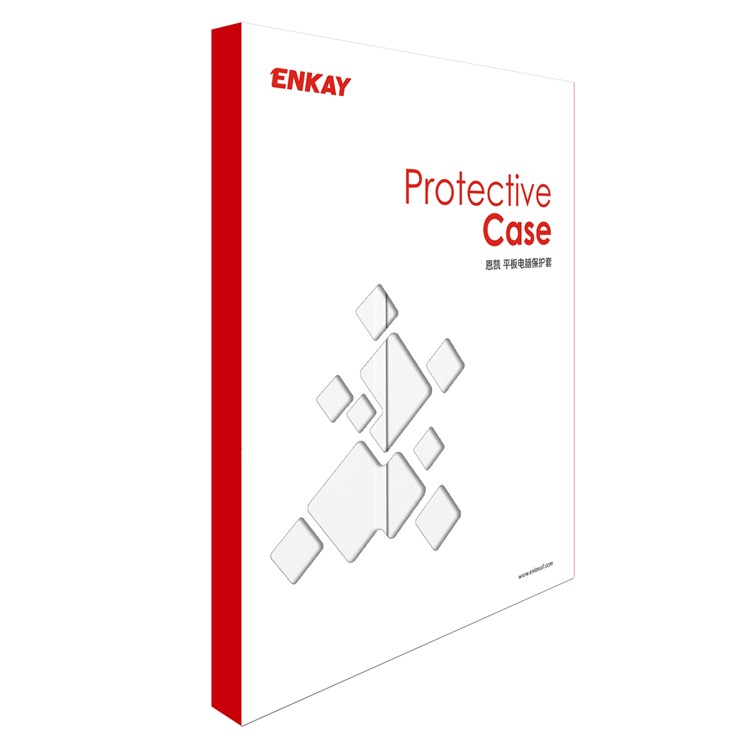 ENKAY Tri-fold Stand Leather Smart Cover for Samsung Galaxy Tab S5e T720 / T725 - White-10