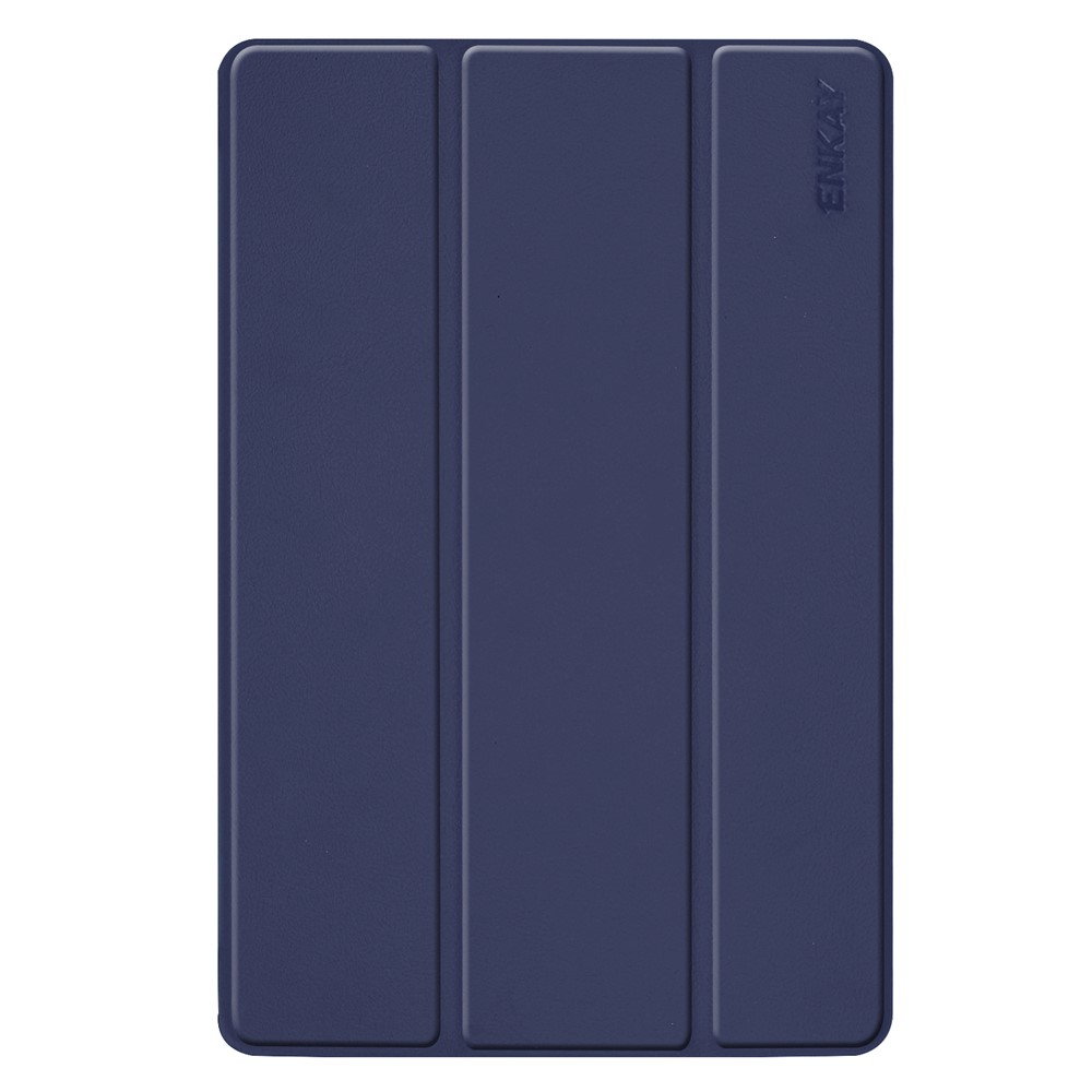 Enkay Hat Prince Tri-fold Stand Couver Smart Cover Pour Samsung Galaxy Tab S5e T720 / T725 - Bleu Foncé