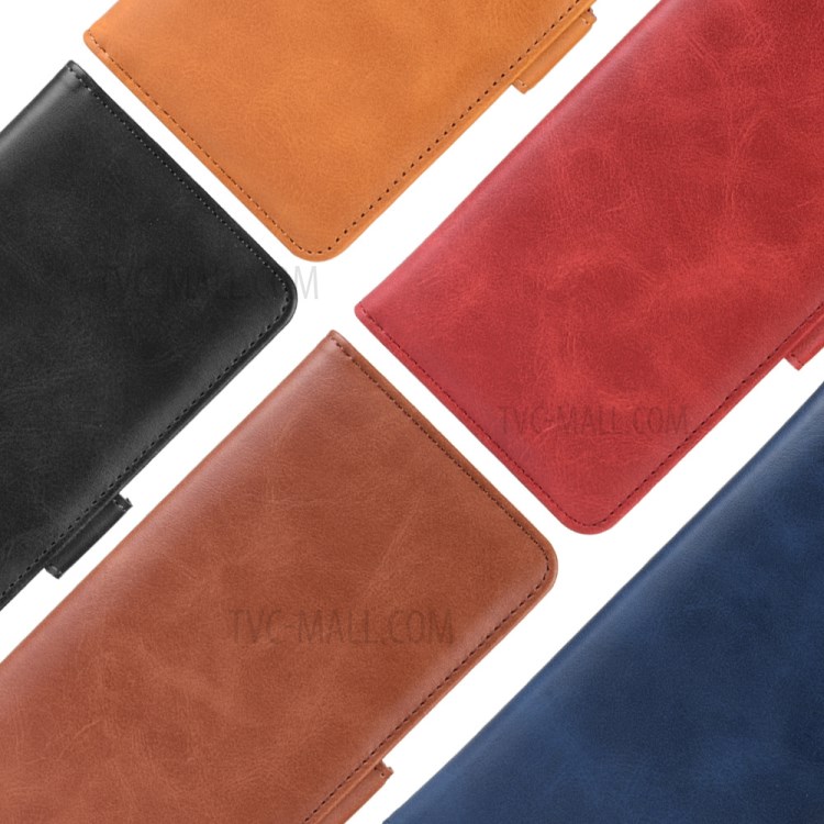 Wallet Stand Leather Protective Phone Case for Samsung Galaxy S10 5G - Brown-9