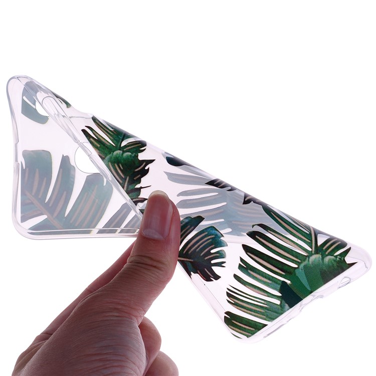 Pattern Printing TPU Case for Samsung Galaxy A30 / A20 - Leaves-5