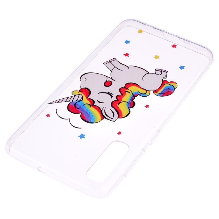 Pattern Printing TPU Case for Samsung Galaxy A70 - Unicorn-4