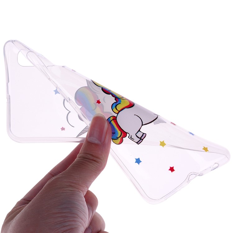 Pattern Printing TPU Case for Samsung Galaxy A70 - Unicorn-5