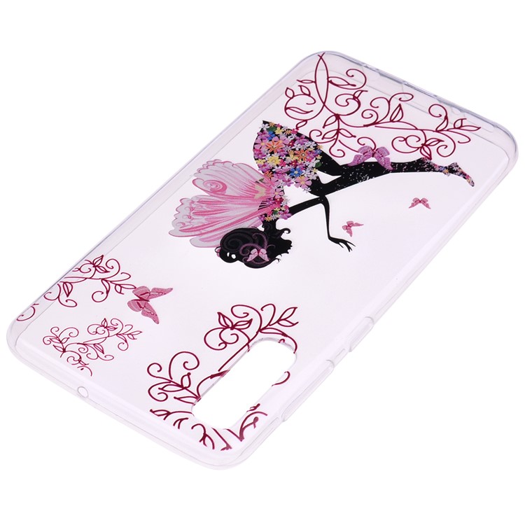 Pattern Printing TPU Case for Samsung Galaxy A70 - Flowered Beauty-4