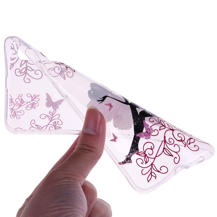 Pattern Printing TPU Case for Samsung Galaxy A70 - Flowered Beauty-5