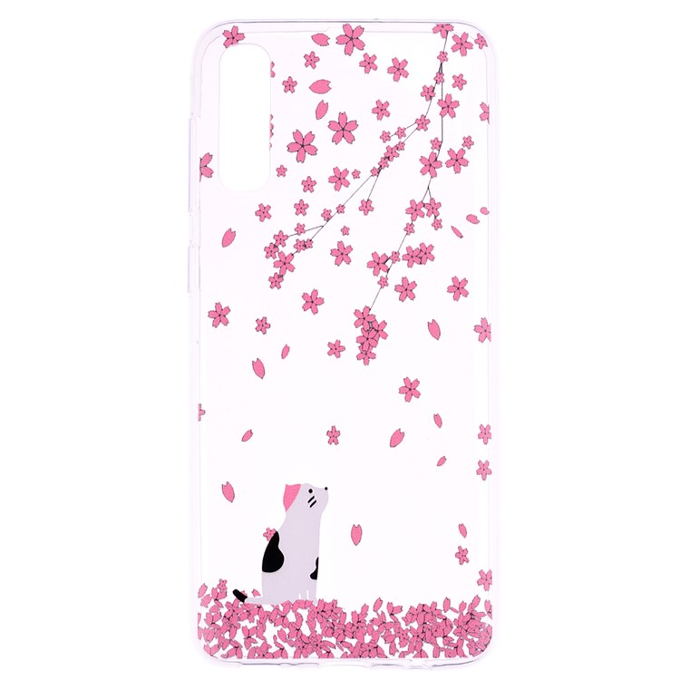 Pattern Printing TPU Case for Samsung Galaxy A70 - Vivid Flower-2
