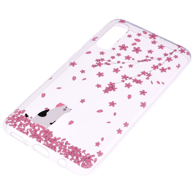 Pattern Printing TPU Case for Samsung Galaxy A70 - Vivid Flower-3