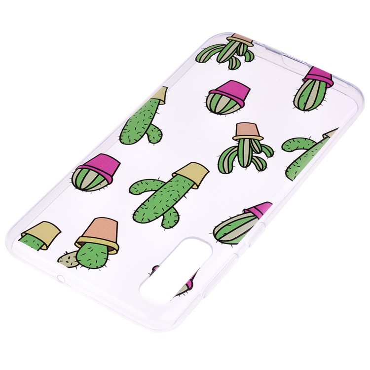 Pattern Printing TPU Case for Samsung Galaxy A70 - Cactus-4
