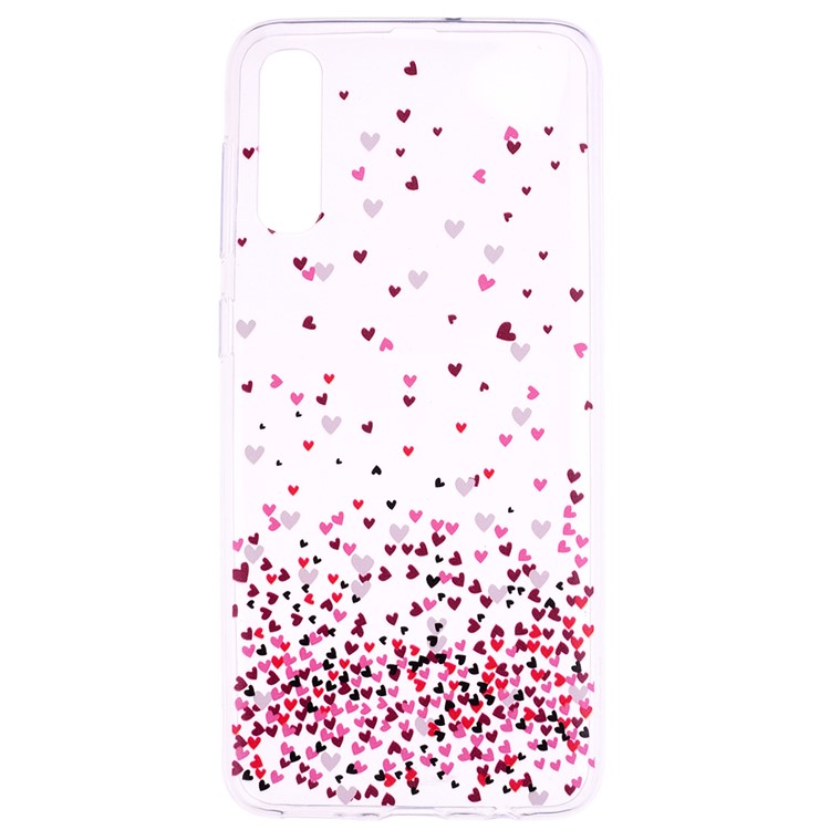 Pattern Printing TPU Case for Samsung Galaxy A70 - Hearts-2