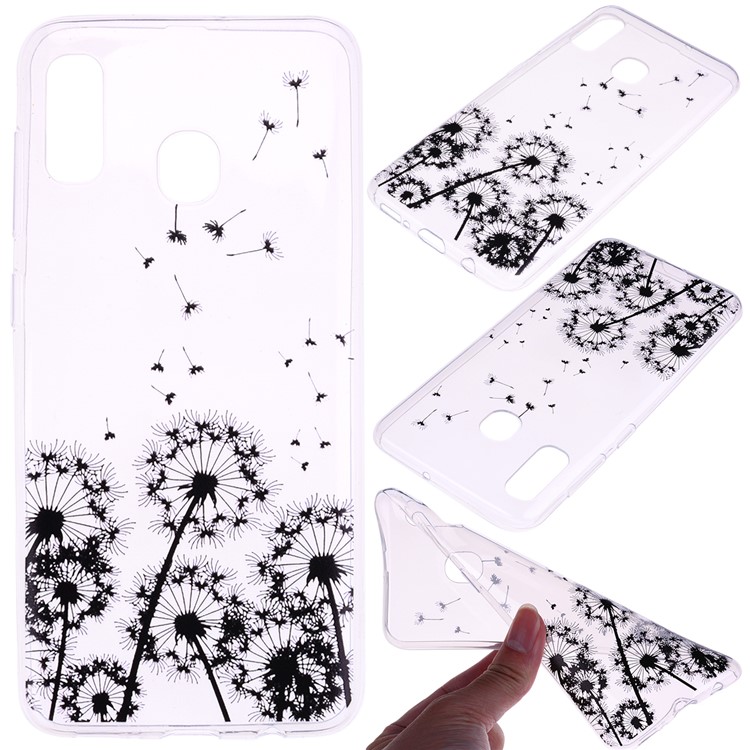 Pattern Printing TPU Case for Samsung Galaxy A20e - Dandelion-1