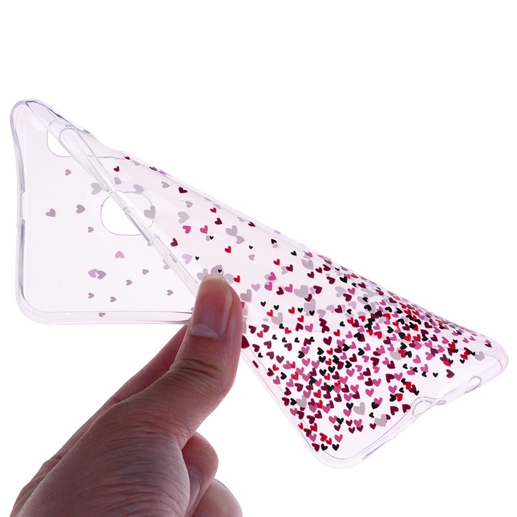 Pattern Printing TPU Case for Samsung Galaxy A20e - Hearts-5