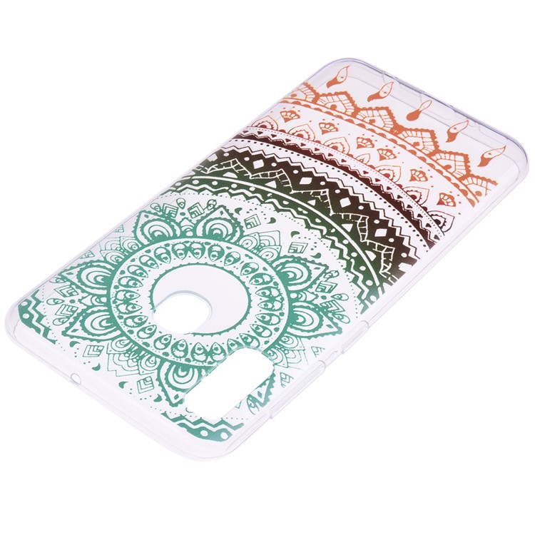 Pattern Printing TPU Case for Samsung Galaxy A20e - Colorful Flower-4