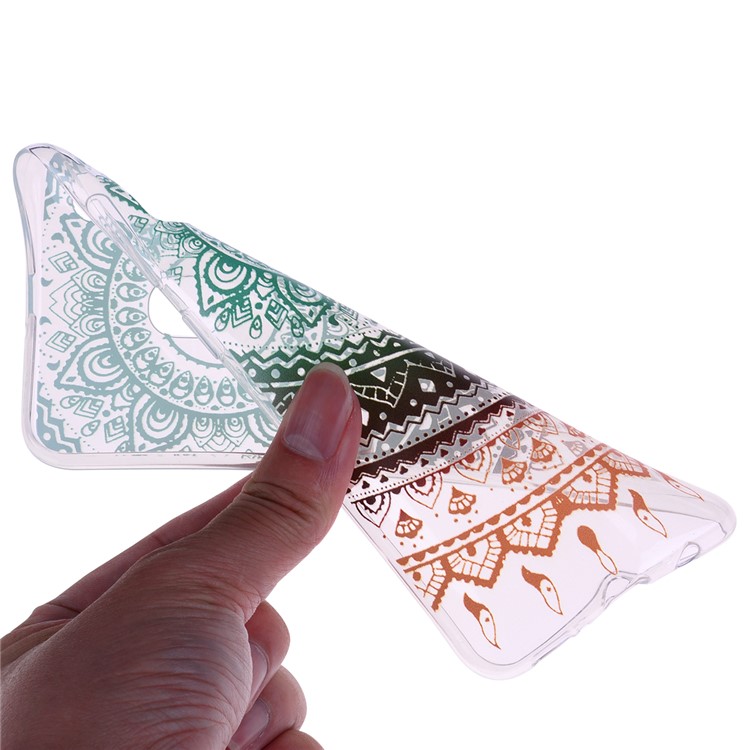 Pattern Printing TPU Case for Samsung Galaxy A20e - Colorful Flower-5