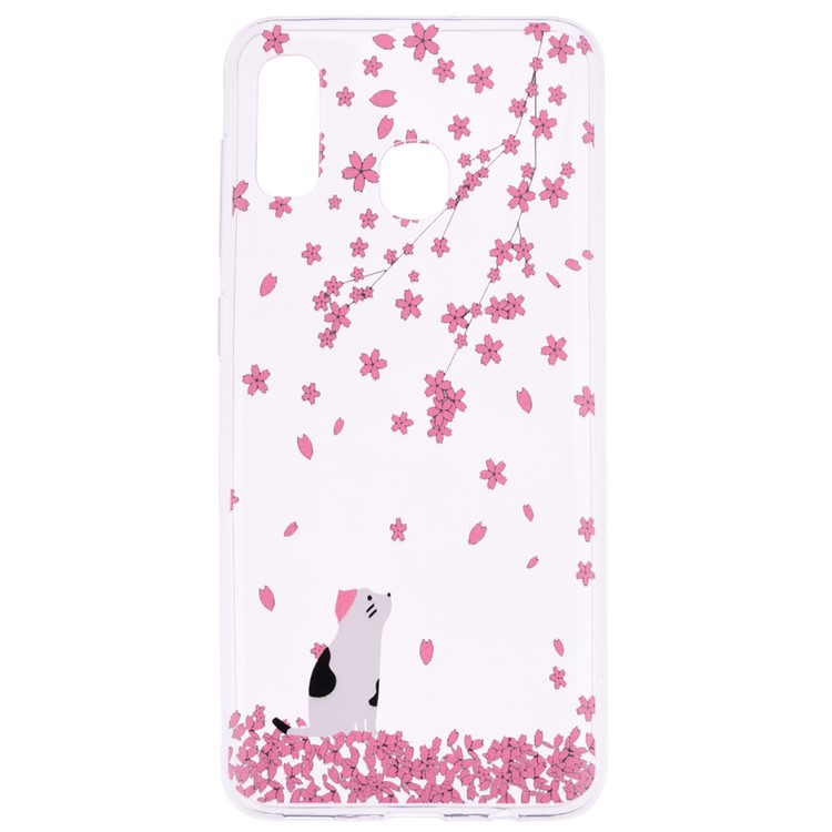 Pattern Printing TPU Case for Samsung Galaxy A20e - Vivid Flower-2