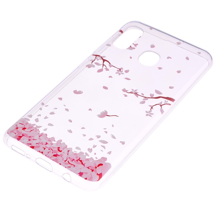 Pattern Printing TPU Case for Samsung Galaxy A20e - Beautiful Flowers-3