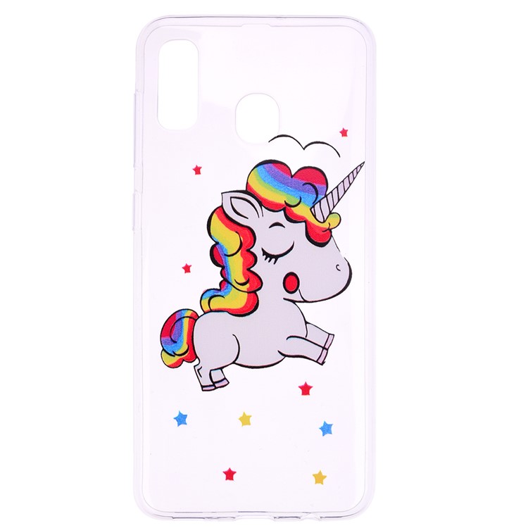 Pattern Printing TPU Case for Samsung Galaxy A20e - Unicorn-2
