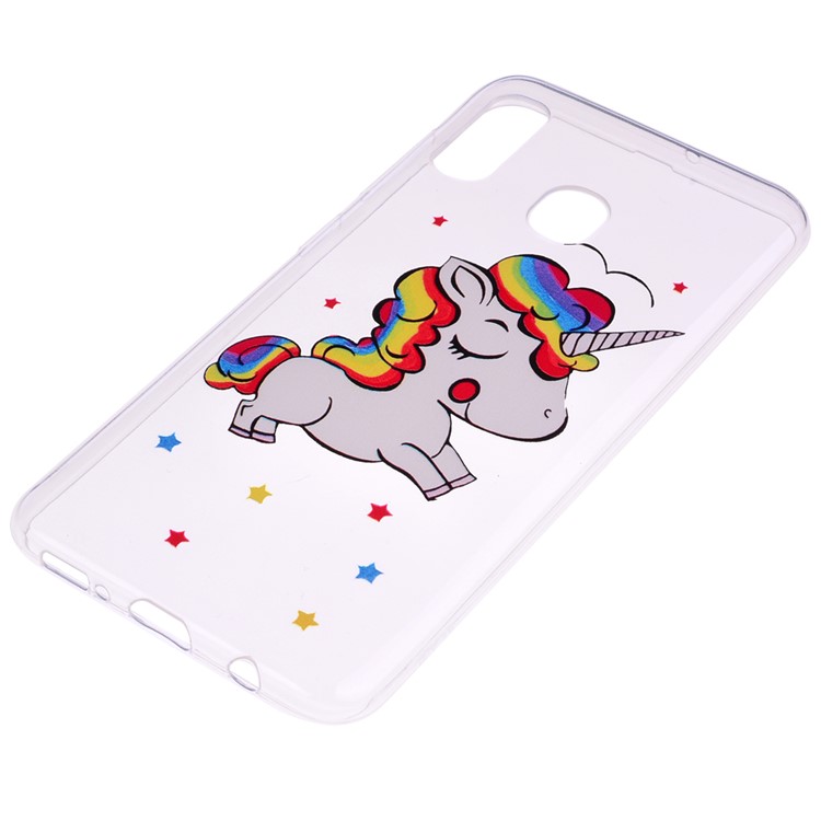 Pattern Printing TPU Case for Samsung Galaxy A20e - Unicorn-3
