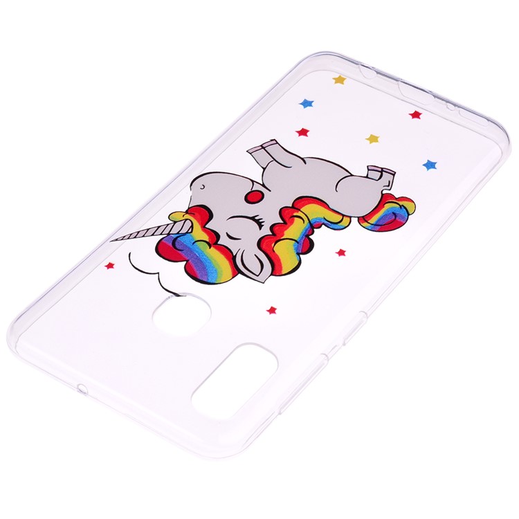 Pattern Printing TPU Case for Samsung Galaxy A20e - Unicorn-4