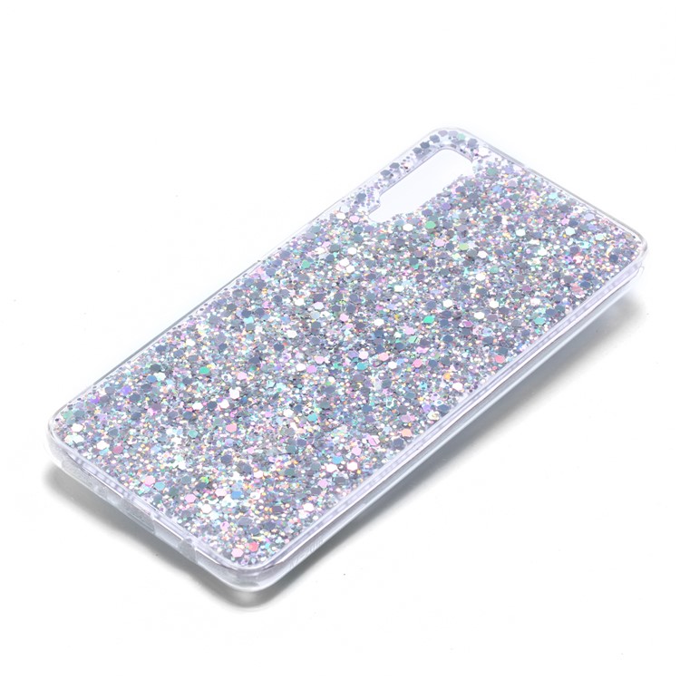 Color Changing Sequins Acrylic TPU Back Case for Samsung Galaxy A7 (2018) A750 - Silver-3
