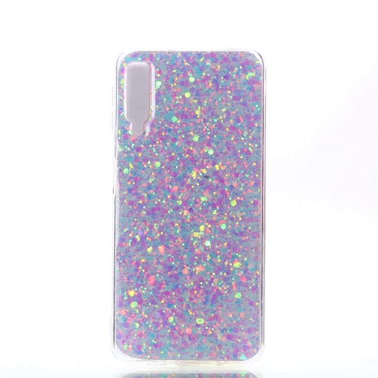 Estuche De Lentejuelas Acrílicas Que Cambian De Color TPU Para Samsung Galaxy A7 (2018) A750 - Multicolor-2
