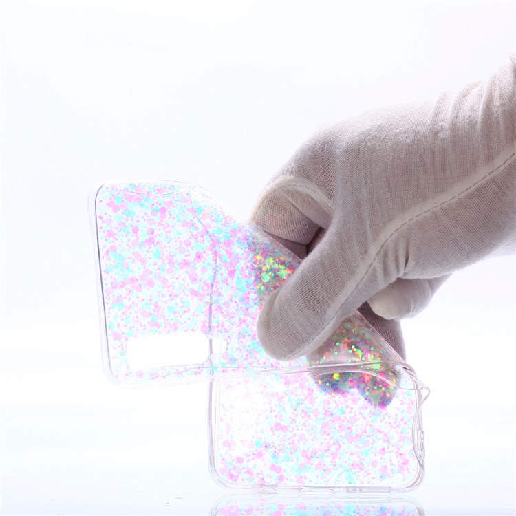 Estuche De Lentejuelas Acrílicas Que Cambian De Color TPU Para Samsung Galaxy A7 (2018) A750 - Multicolor-5