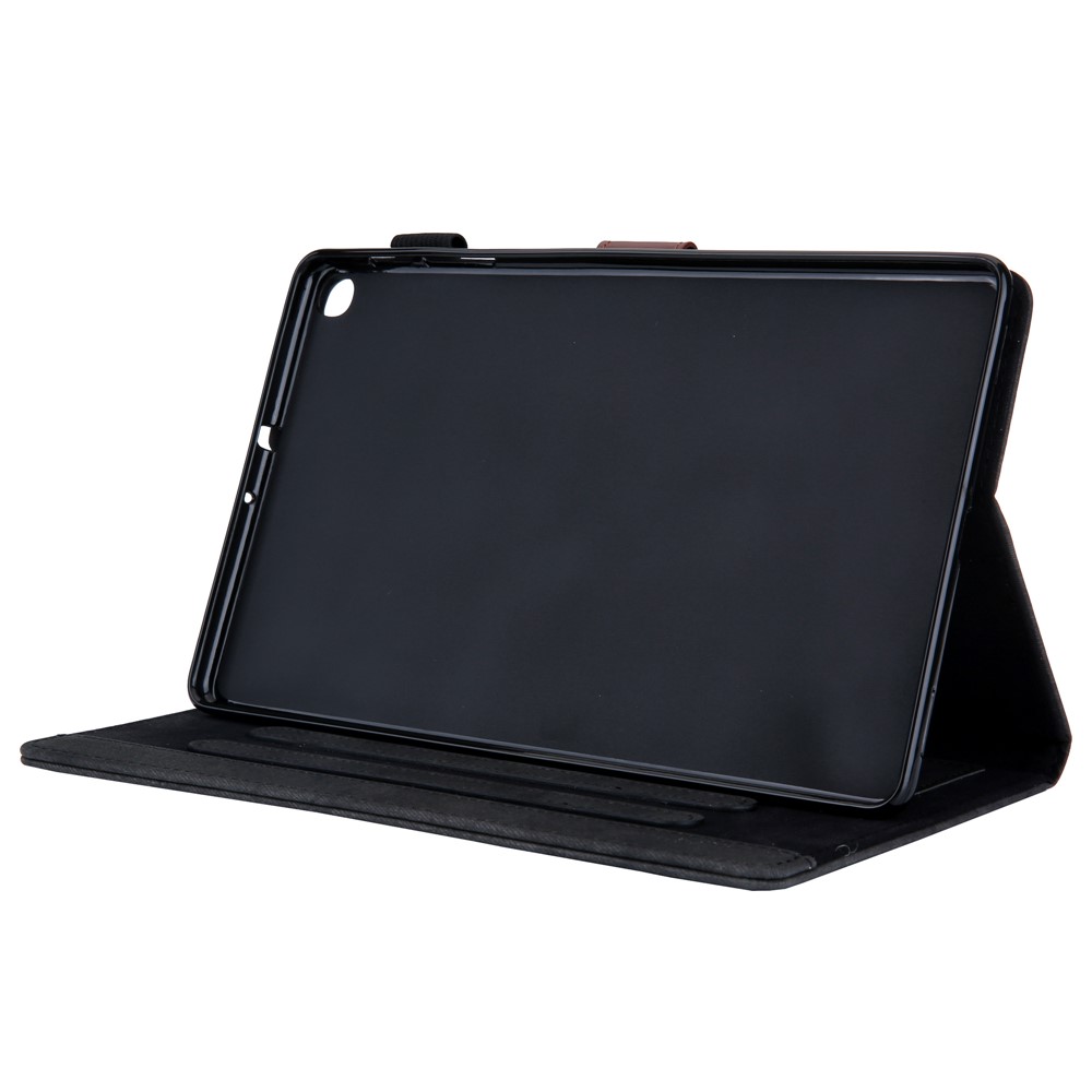 Wake De Style Professionnel & Étui En Cuir De Sommeil Avec Stockage De Cartes Pour Samsung Galaxy Tab A 10.1 (2019) SM-T510 / SM-T515 - Noir