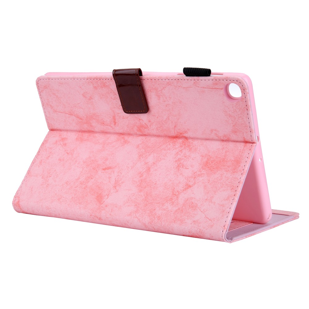 Business Style Auto Wake & Sleep Leather Case with Card Storage for Samsung Galaxy TAB A 10.1 (2019) SM-T510/SM-T515 - Pink-6