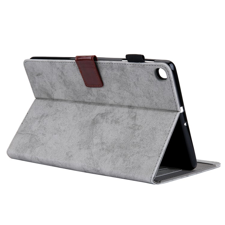 Business Style Auto Wake & Sleep Leather Case with Card Storage for Samsung Galaxy TAB A 10.1 (2019) SM-T510/SM-T515 - Grey-6